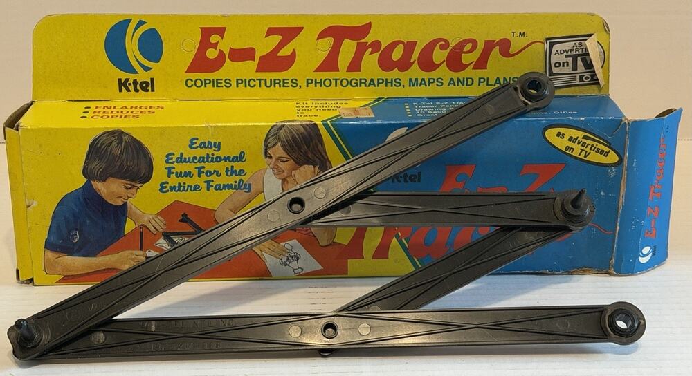 VINTAGE 1974 E-Z TRACER KIT K-TEL USA MADE ORIGINAL BOX #MI-868